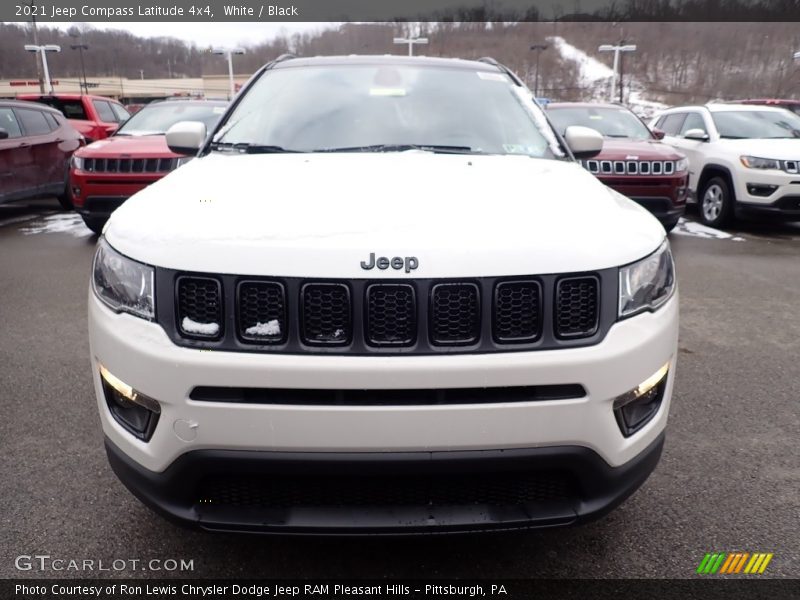 White / Black 2021 Jeep Compass Latitude 4x4