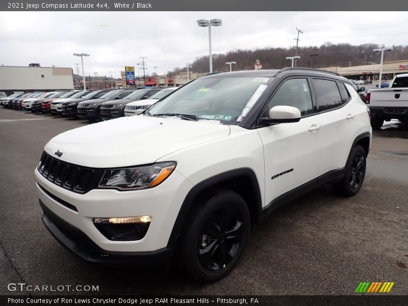 White / Black 2021 Jeep Compass Latitude 4x4