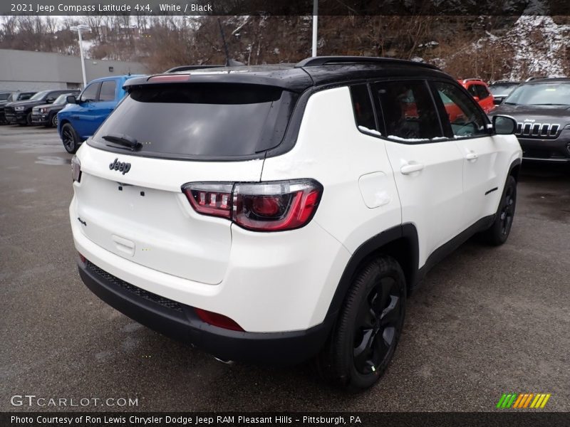 White / Black 2021 Jeep Compass Latitude 4x4