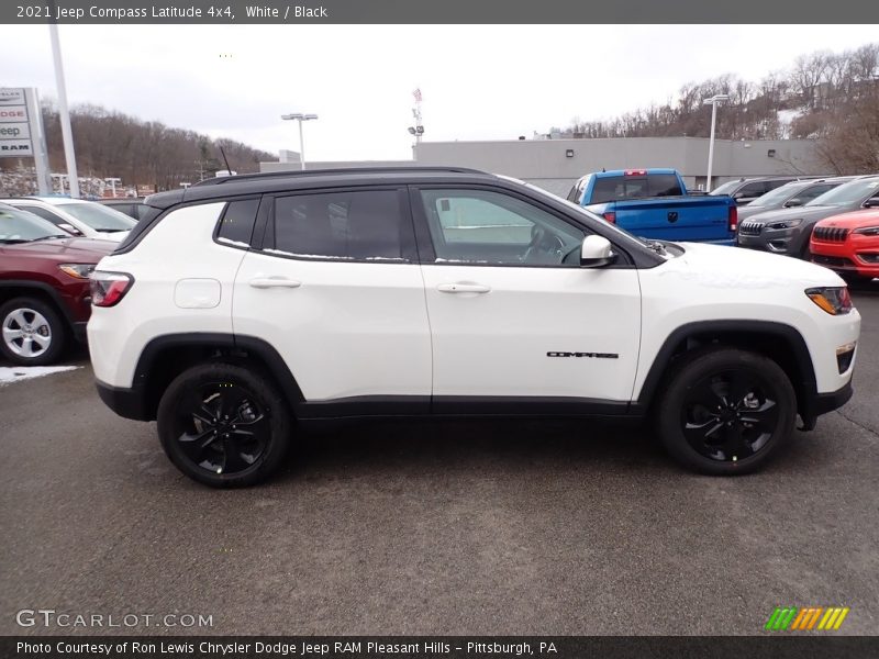 White / Black 2021 Jeep Compass Latitude 4x4
