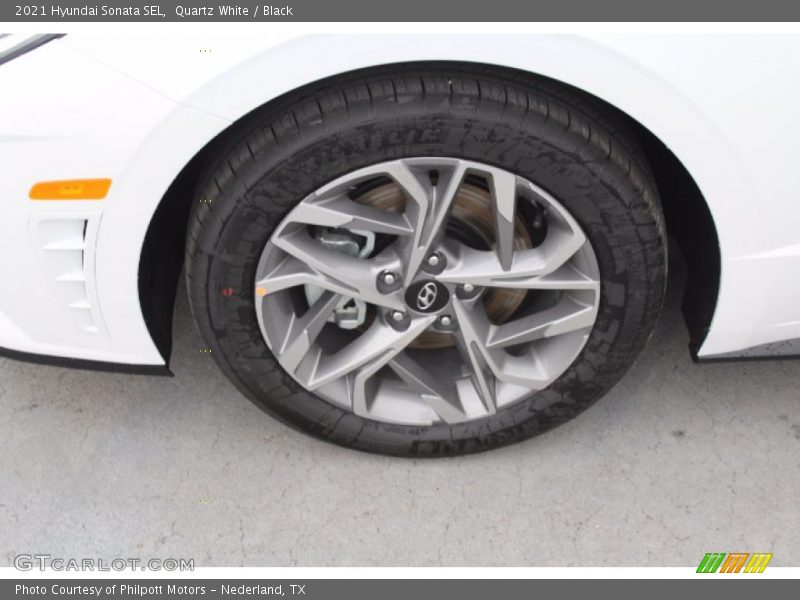 Quartz White / Black 2021 Hyundai Sonata SEL