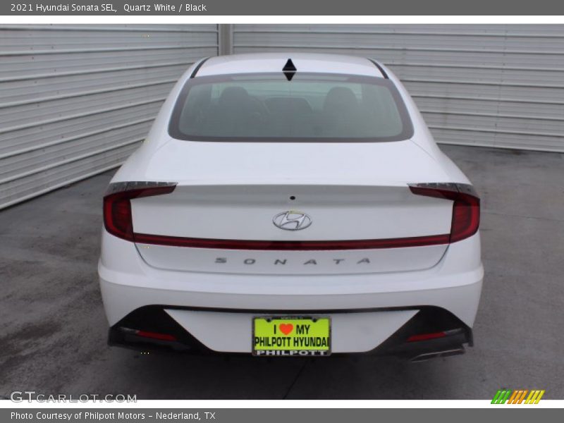 Quartz White / Black 2021 Hyundai Sonata SEL
