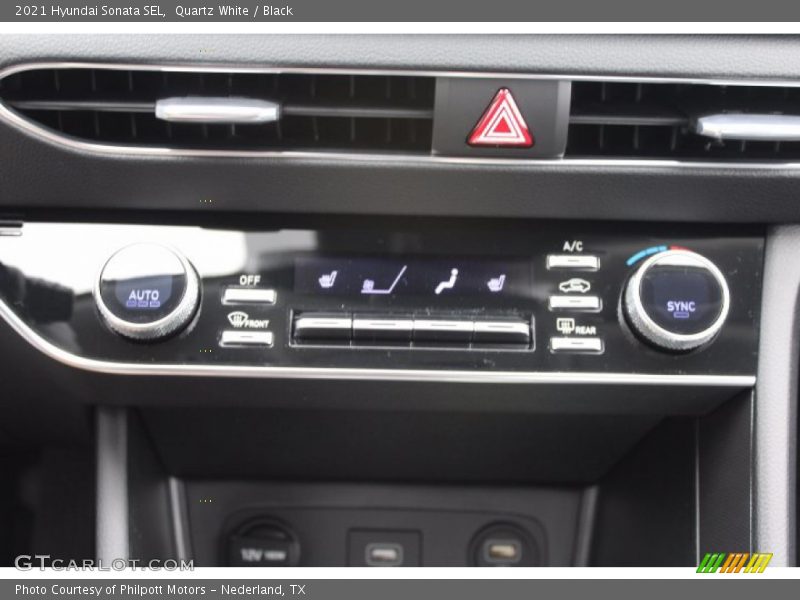 Quartz White / Black 2021 Hyundai Sonata SEL
