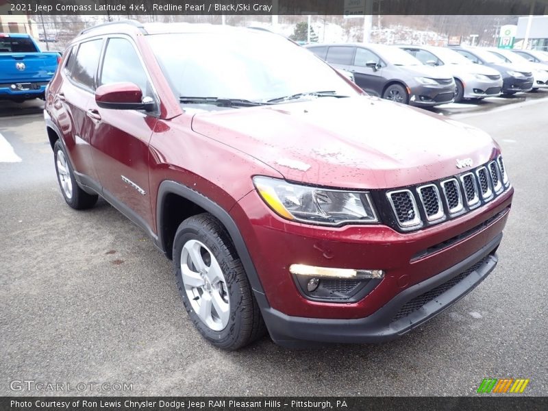 Redline Pearl / Black/Ski Gray 2021 Jeep Compass Latitude 4x4