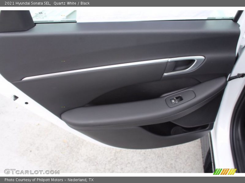 Quartz White / Black 2021 Hyundai Sonata SEL