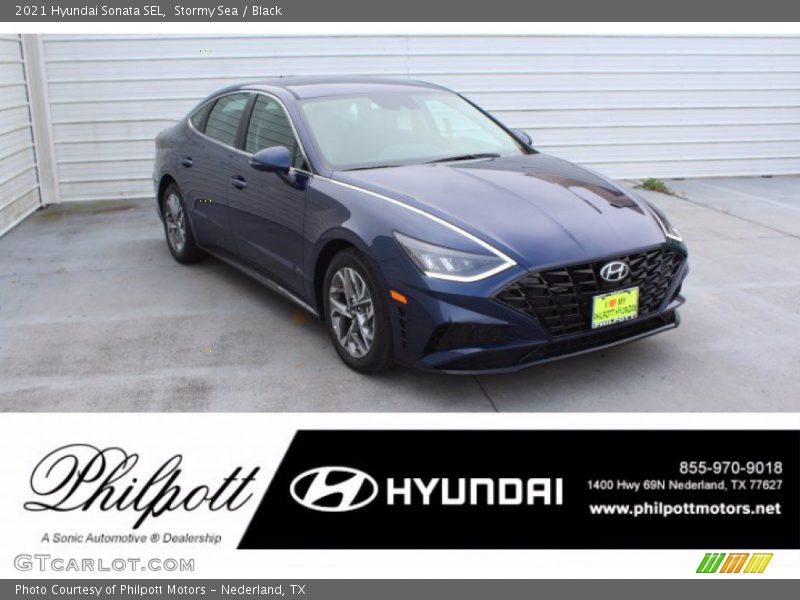 Stormy Sea / Black 2021 Hyundai Sonata SEL