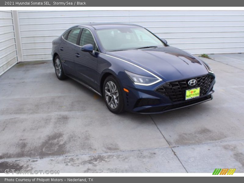 Stormy Sea / Black 2021 Hyundai Sonata SEL