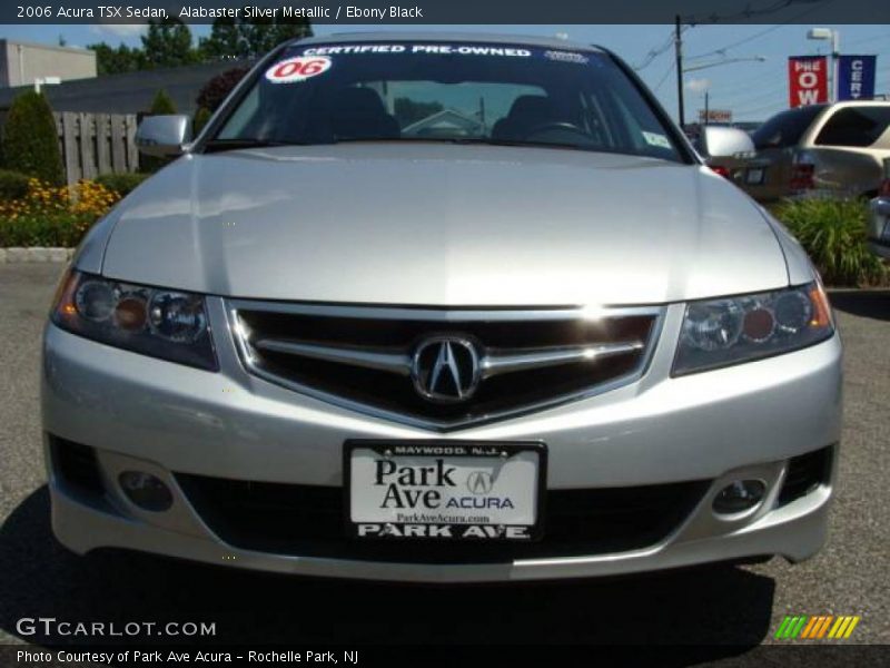 Alabaster Silver Metallic / Ebony Black 2006 Acura TSX Sedan