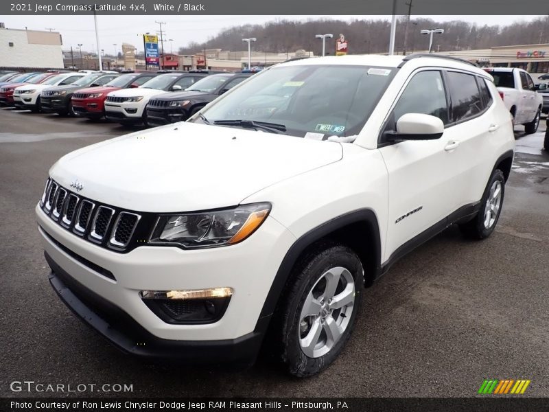 White / Black 2021 Jeep Compass Latitude 4x4