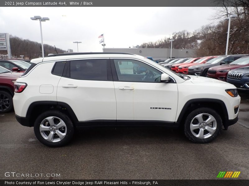 White / Black 2021 Jeep Compass Latitude 4x4