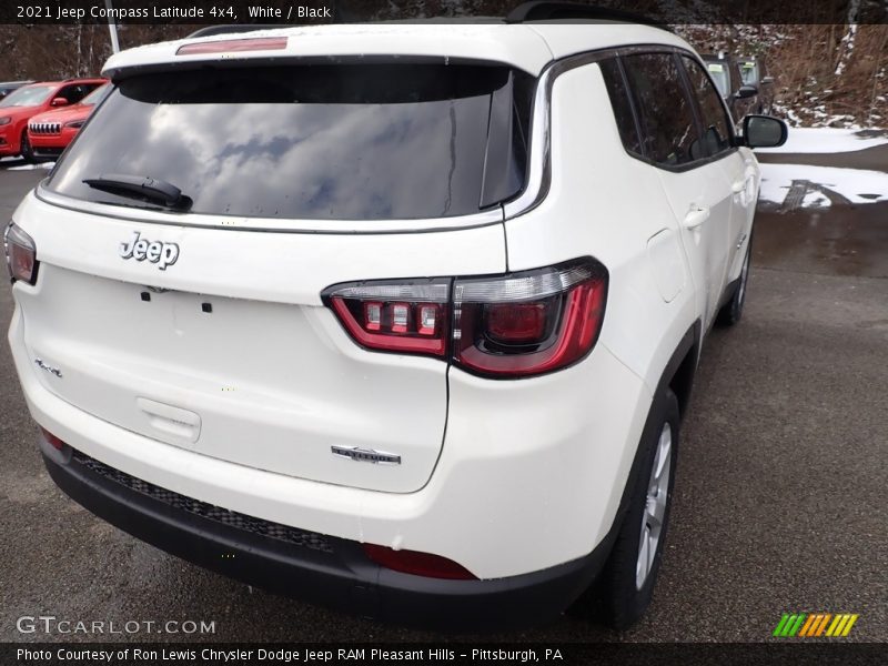 White / Black 2021 Jeep Compass Latitude 4x4