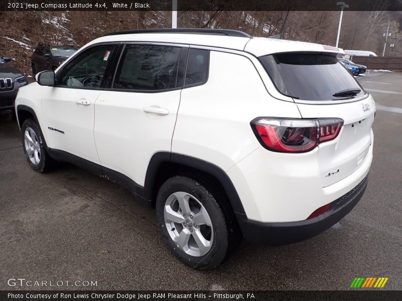 White / Black 2021 Jeep Compass Latitude 4x4