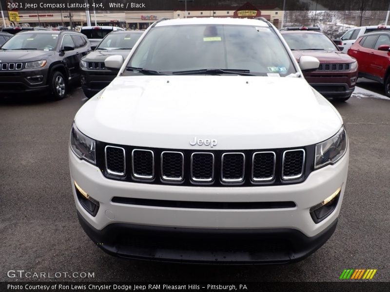 White / Black 2021 Jeep Compass Latitude 4x4