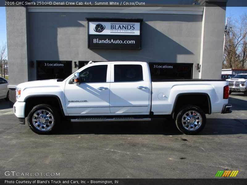 Summit White / Cocoa/Dune 2016 GMC Sierra 2500HD Denali Crew Cab 4x4