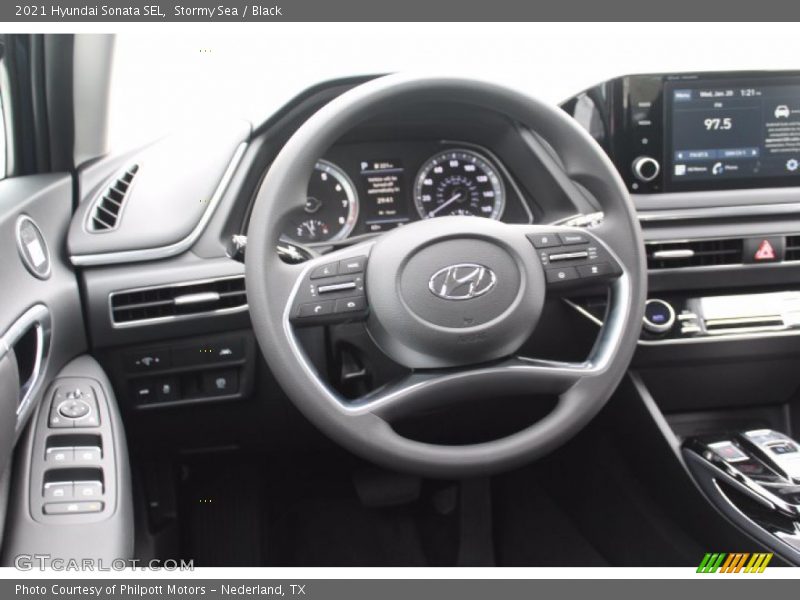 Stormy Sea / Black 2021 Hyundai Sonata SEL