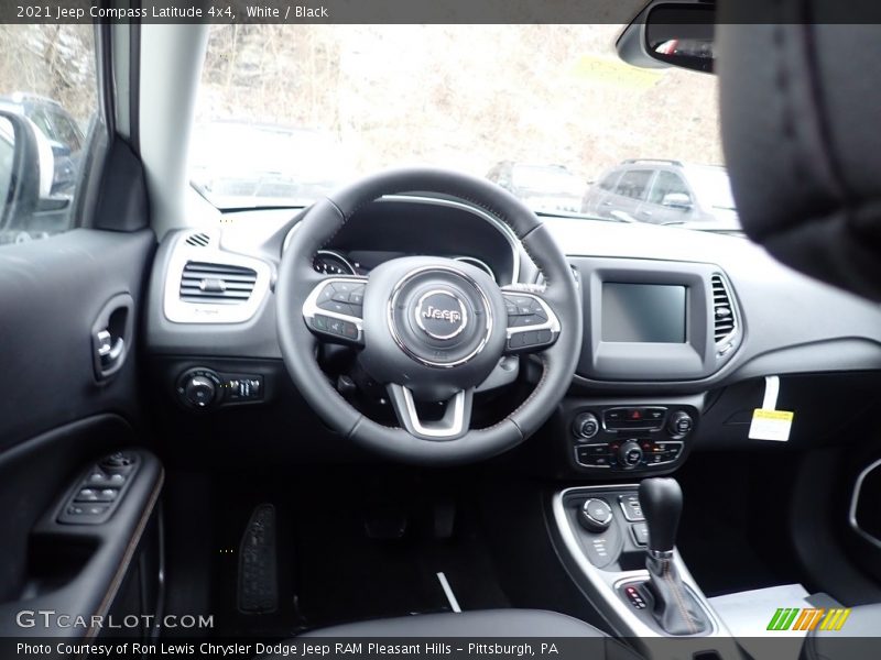 White / Black 2021 Jeep Compass Latitude 4x4