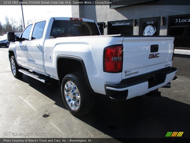 Summit White / Cocoa/Dune 2016 GMC Sierra 2500HD Denali Crew Cab 4x4
