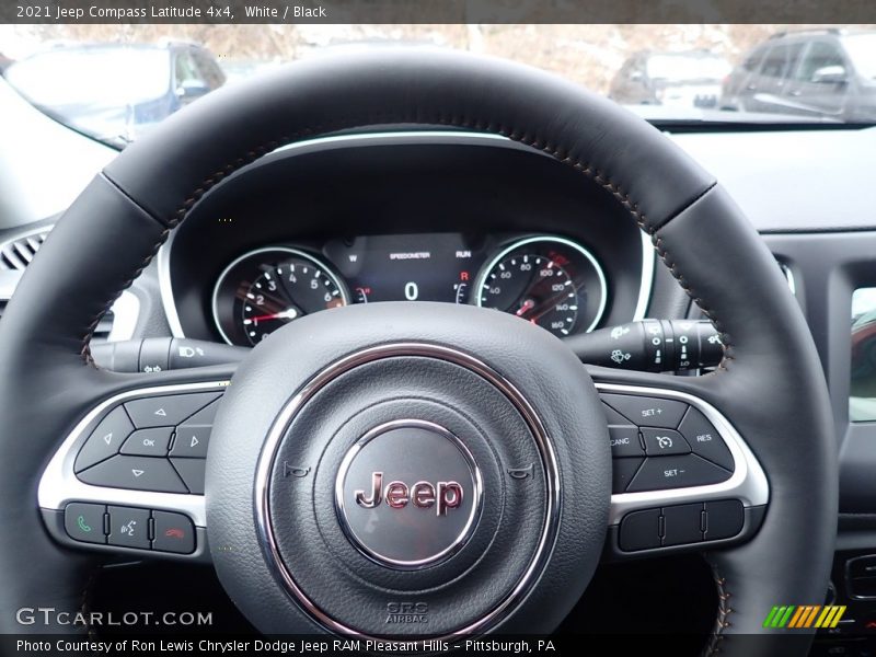 White / Black 2021 Jeep Compass Latitude 4x4