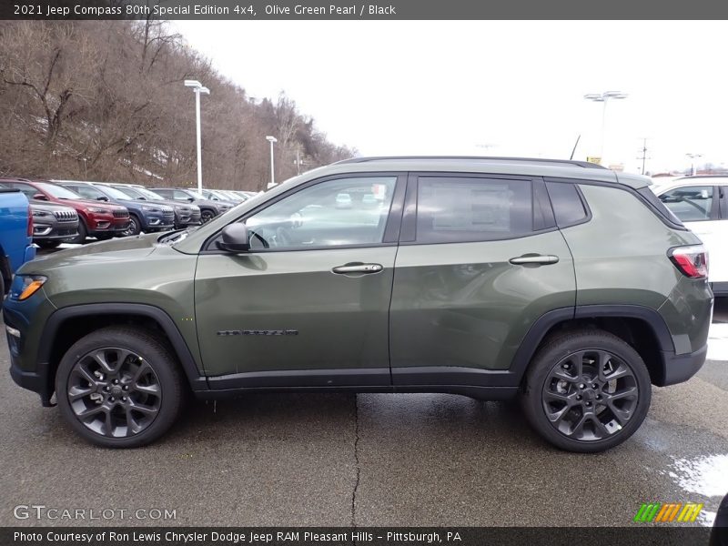 Olive Green Pearl / Black 2021 Jeep Compass 80th Special Edition 4x4