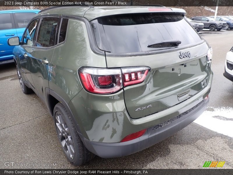Olive Green Pearl / Black 2021 Jeep Compass 80th Special Edition 4x4