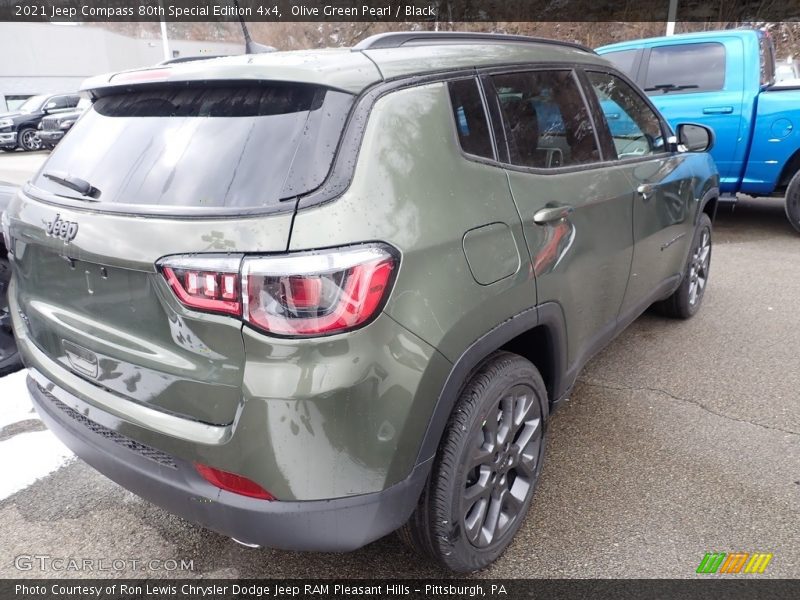Olive Green Pearl / Black 2021 Jeep Compass 80th Special Edition 4x4