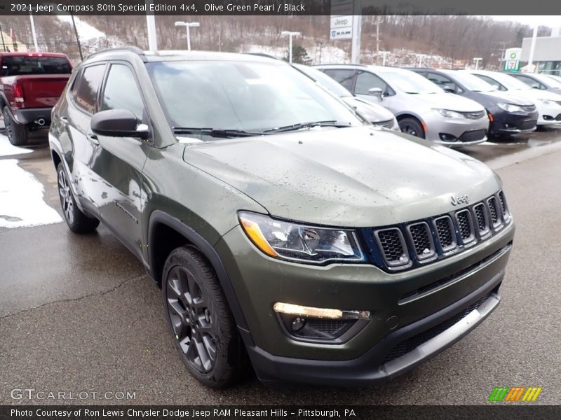 Olive Green Pearl / Black 2021 Jeep Compass 80th Special Edition 4x4