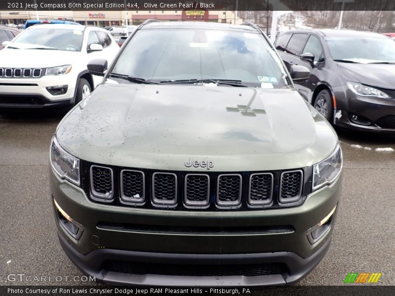 Olive Green Pearl / Black 2021 Jeep Compass 80th Special Edition 4x4