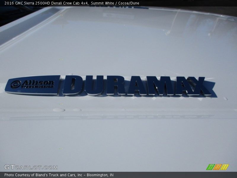 Summit White / Cocoa/Dune 2016 GMC Sierra 2500HD Denali Crew Cab 4x4