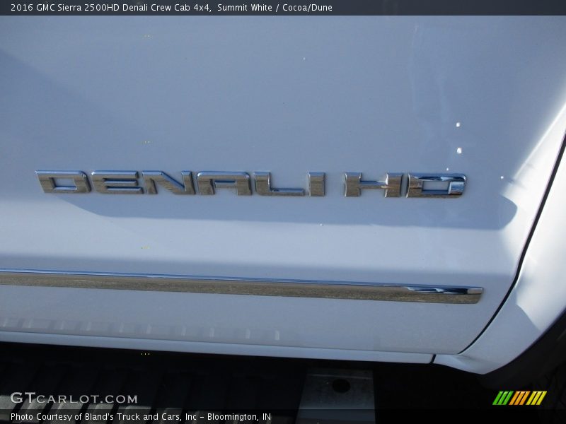 Summit White / Cocoa/Dune 2016 GMC Sierra 2500HD Denali Crew Cab 4x4