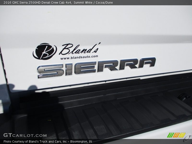 Summit White / Cocoa/Dune 2016 GMC Sierra 2500HD Denali Crew Cab 4x4