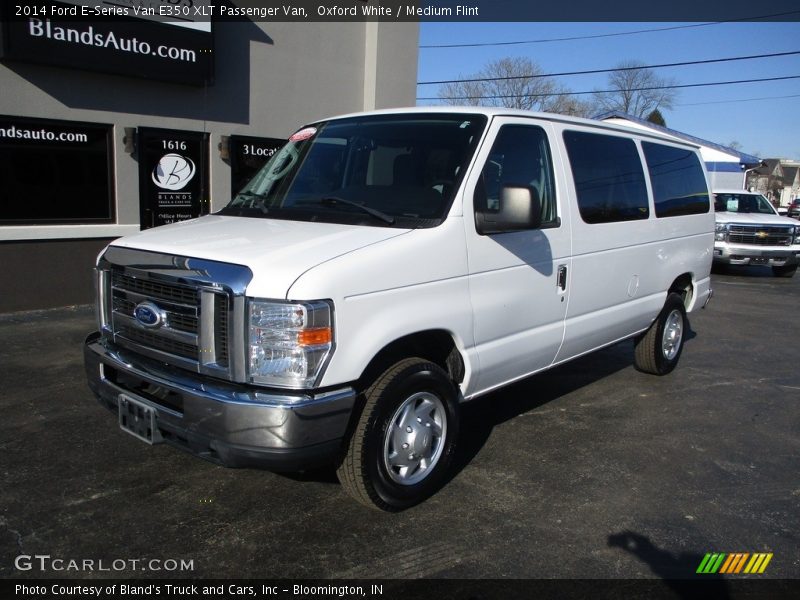 Oxford White / Medium Flint 2014 Ford E-Series Van E350 XLT Passenger Van