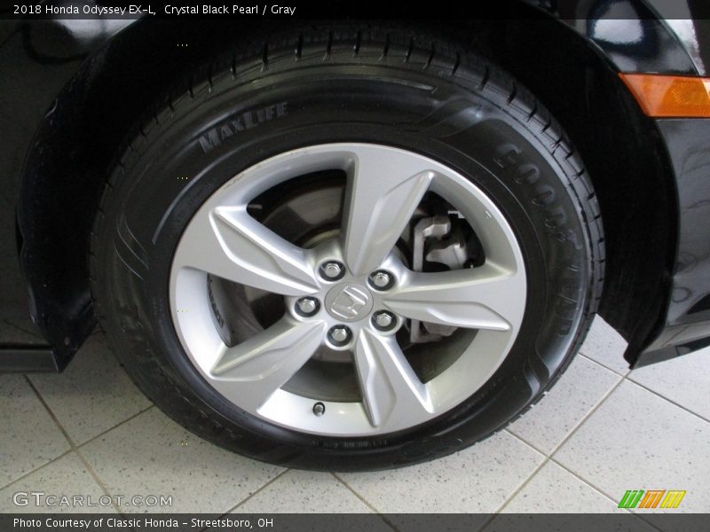 Crystal Black Pearl / Gray 2018 Honda Odyssey EX-L