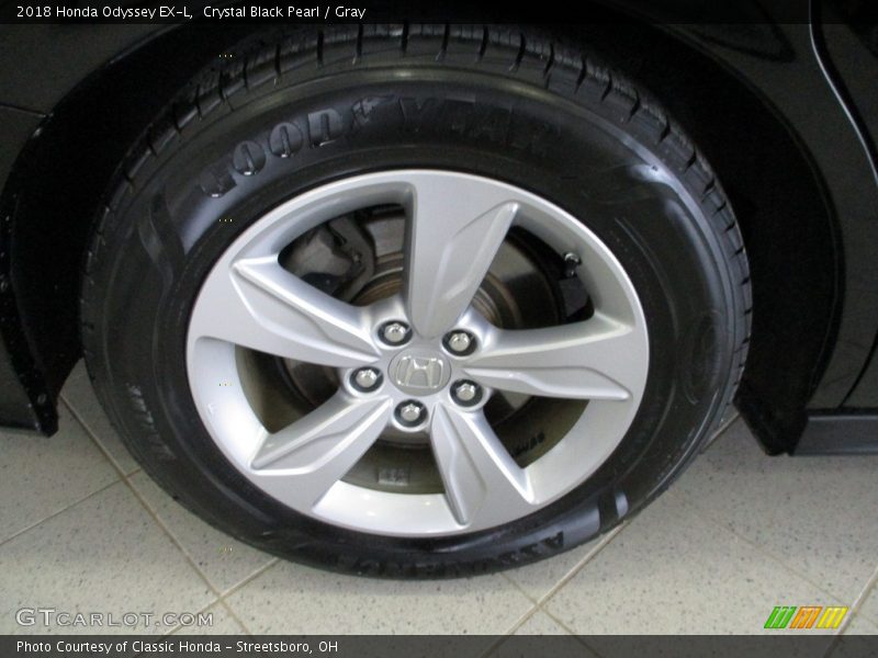 Crystal Black Pearl / Gray 2018 Honda Odyssey EX-L