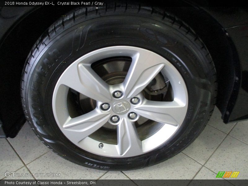 Crystal Black Pearl / Gray 2018 Honda Odyssey EX-L