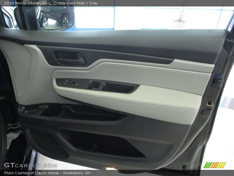 Crystal Black Pearl / Gray 2018 Honda Odyssey EX-L