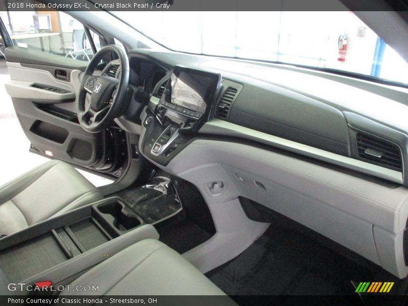 Crystal Black Pearl / Gray 2018 Honda Odyssey EX-L