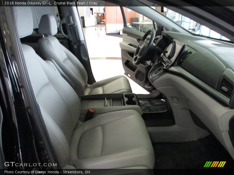 Crystal Black Pearl / Gray 2018 Honda Odyssey EX-L