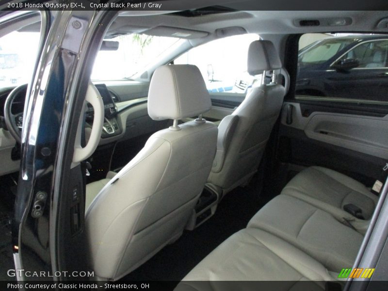 Crystal Black Pearl / Gray 2018 Honda Odyssey EX-L
