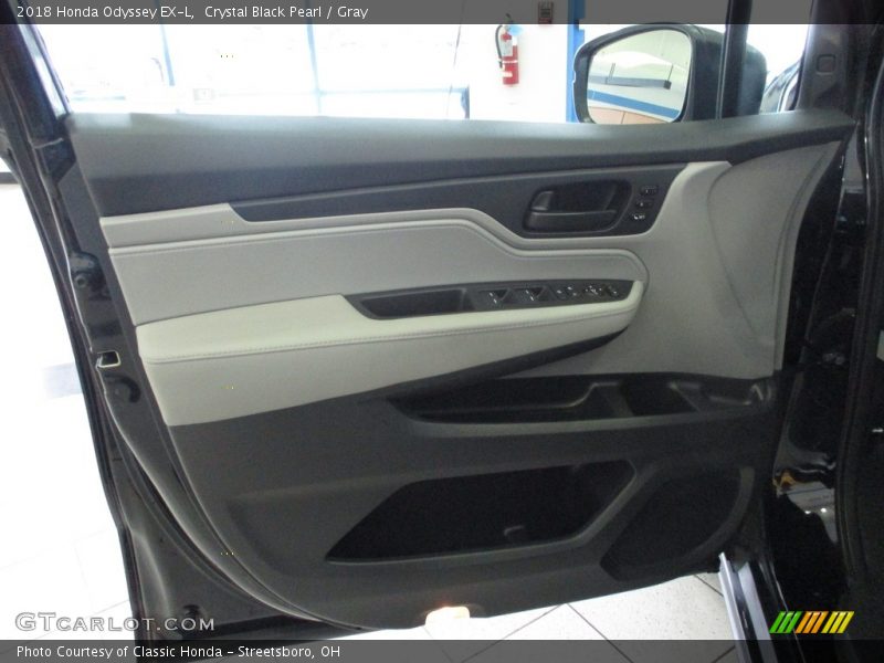 Crystal Black Pearl / Gray 2018 Honda Odyssey EX-L