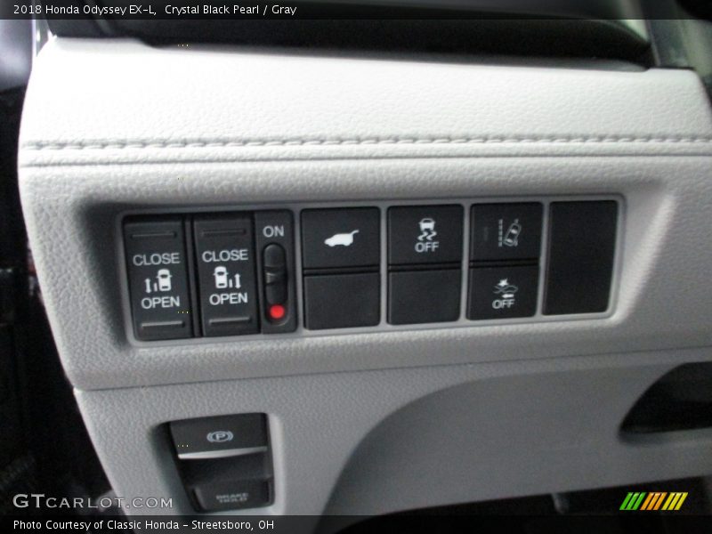 Crystal Black Pearl / Gray 2018 Honda Odyssey EX-L