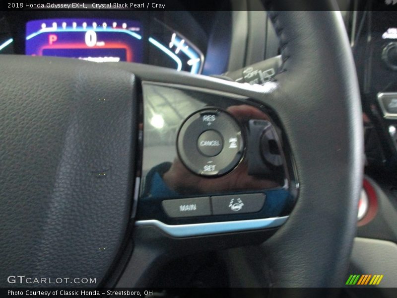 Crystal Black Pearl / Gray 2018 Honda Odyssey EX-L