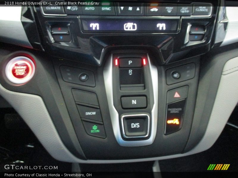 Crystal Black Pearl / Gray 2018 Honda Odyssey EX-L