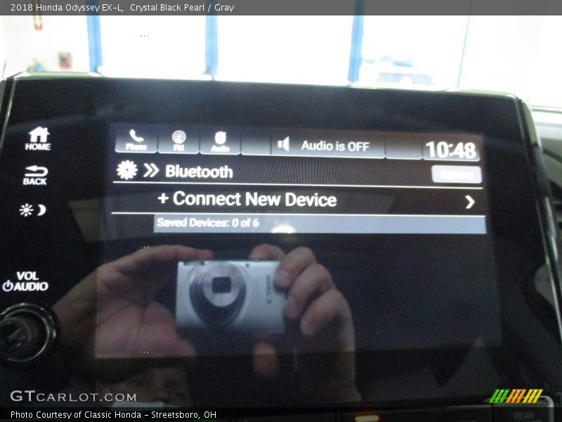 Crystal Black Pearl / Gray 2018 Honda Odyssey EX-L