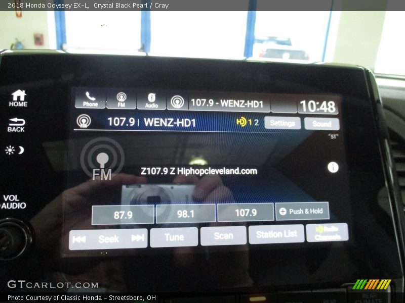 Crystal Black Pearl / Gray 2018 Honda Odyssey EX-L
