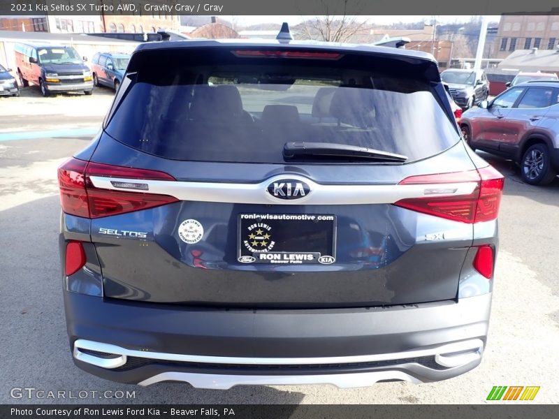 Gravity Gray / Gray 2021 Kia Seltos SX Turbo AWD