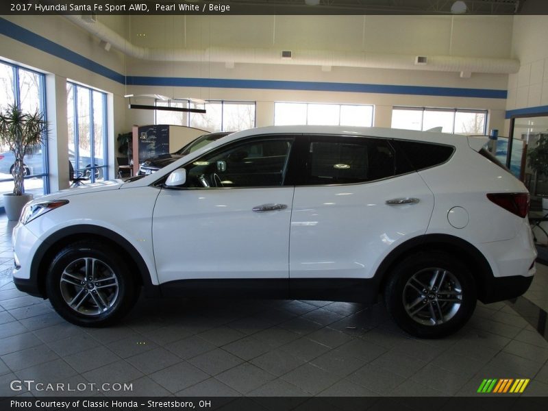  2017 Santa Fe Sport AWD Pearl White