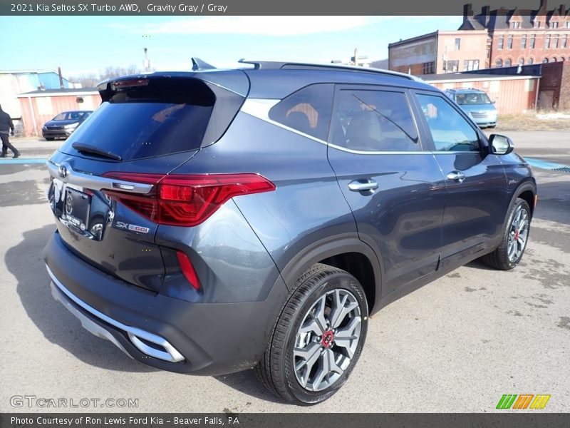 Gravity Gray / Gray 2021 Kia Seltos SX Turbo AWD