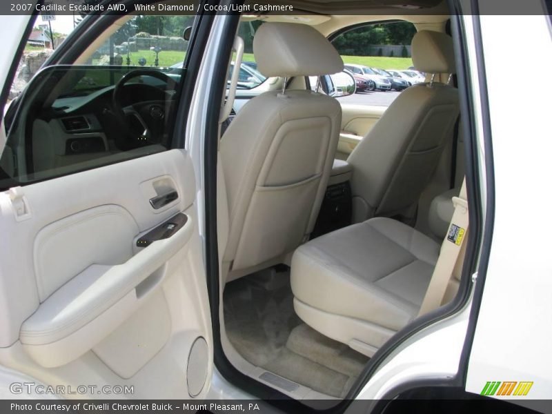 White Diamond / Cocoa/Light Cashmere 2007 Cadillac Escalade AWD