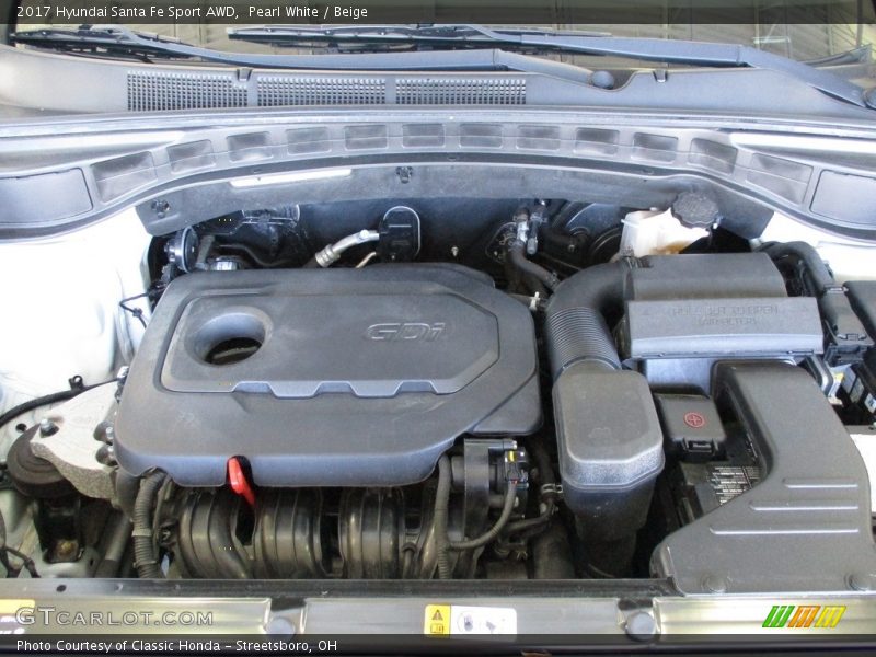  2017 Santa Fe Sport AWD Engine - 2.4 Liter GDI DOHC 16-Valve D-CVVT 4 Cylinder