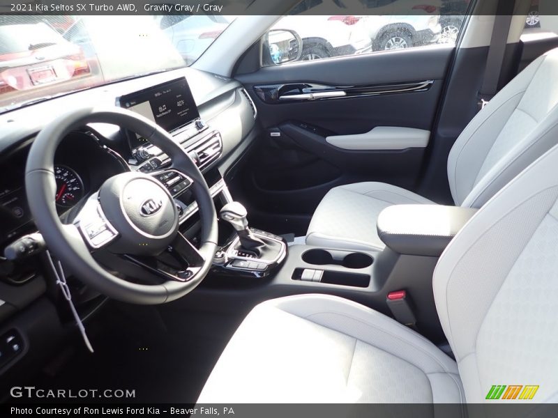 Gravity Gray / Gray 2021 Kia Seltos SX Turbo AWD